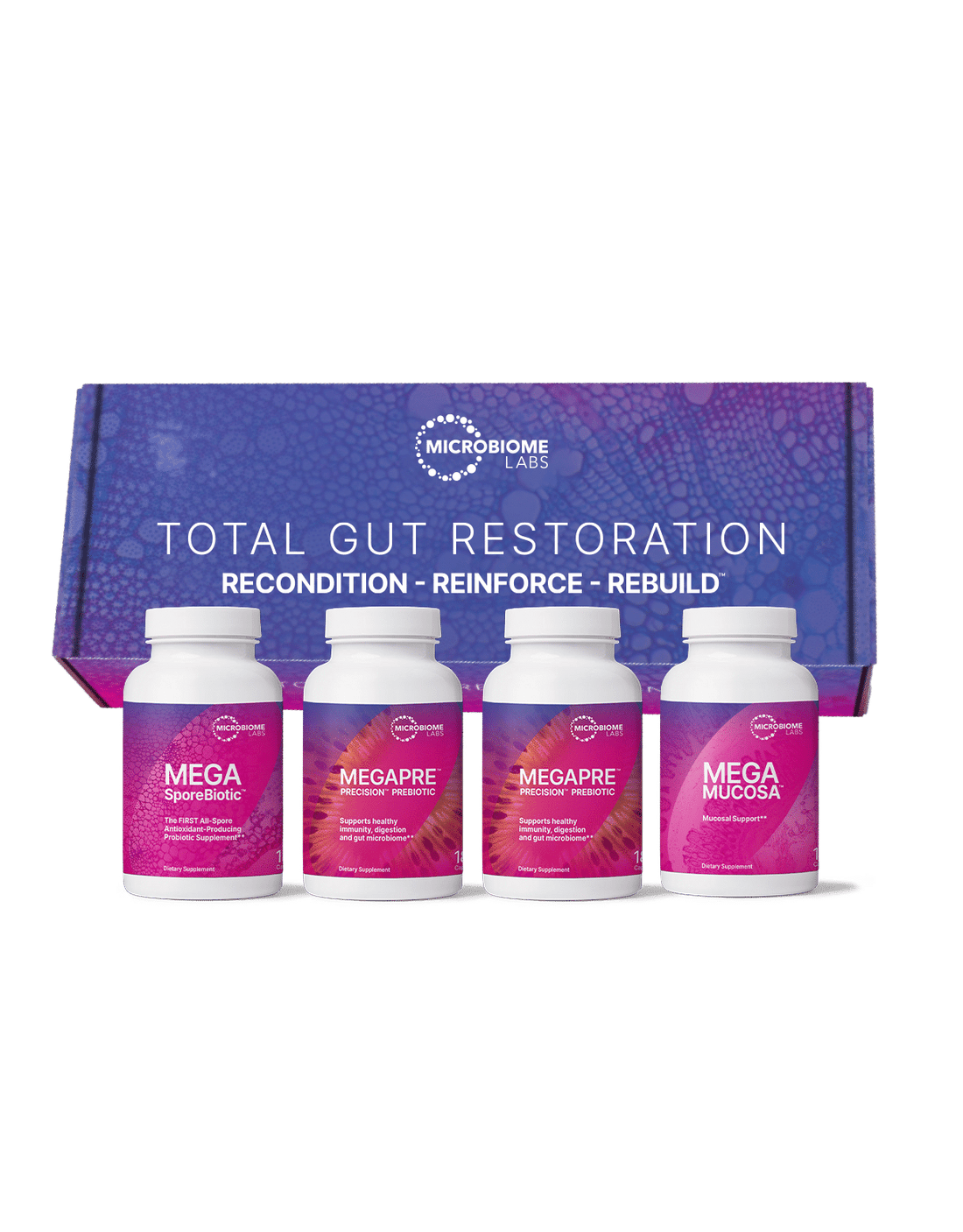 Total Gut Restoration 3 month CURE with Spores Only