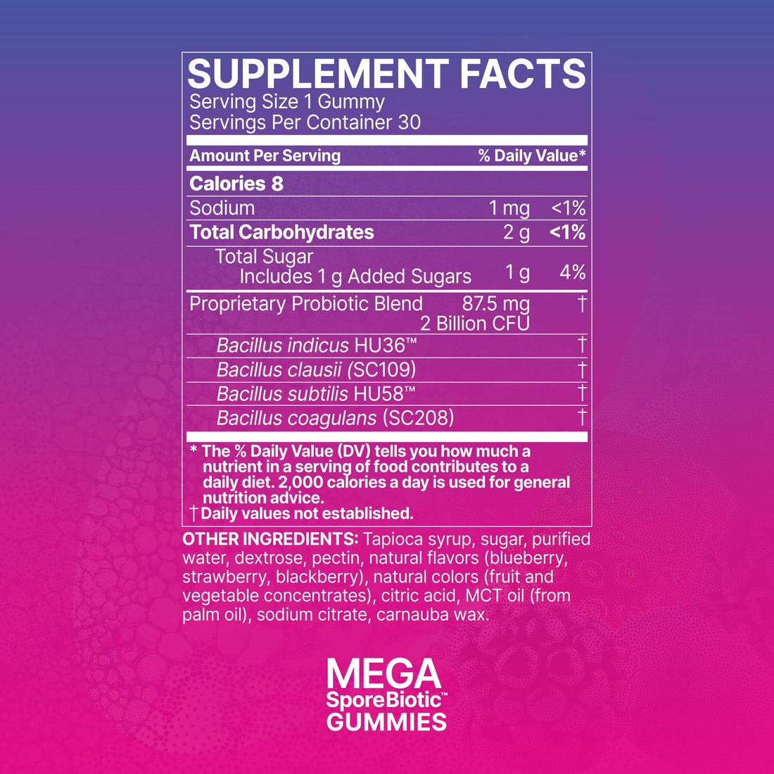 Megaspore Biotic Gummies for Kids